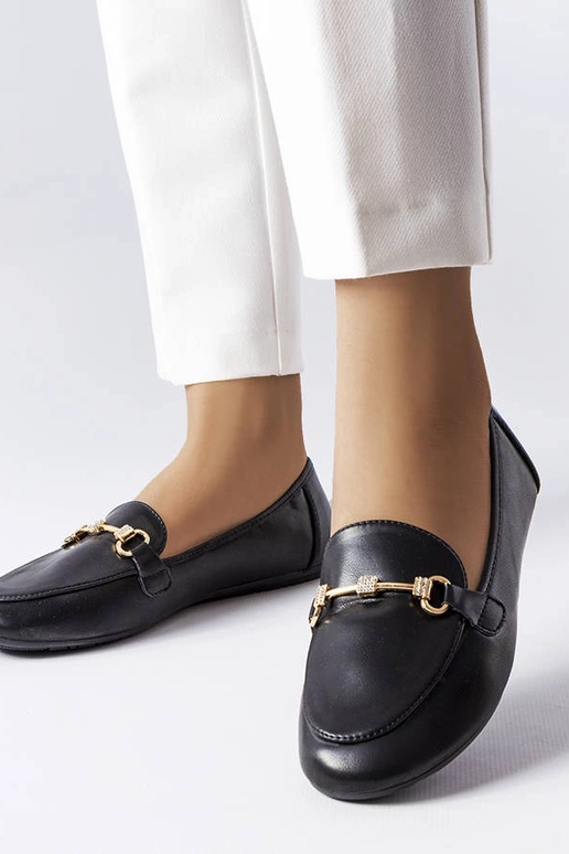 Mocassins decorativos pretos Lejeune