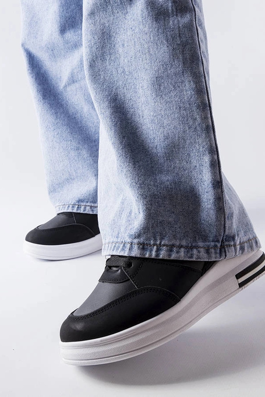 Tênis CinqMars pretos plataforma