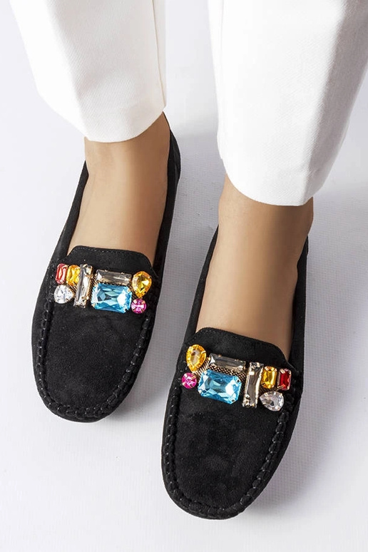 Mocassins pretos com palmilha de...