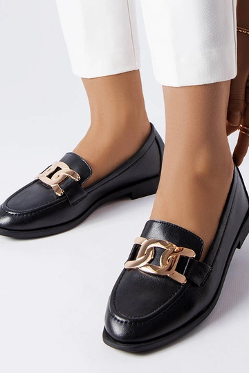 Mocassim Henrique Buckle Preto