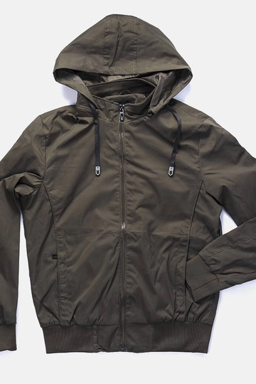 Blusão com capuz Brault masculino verde