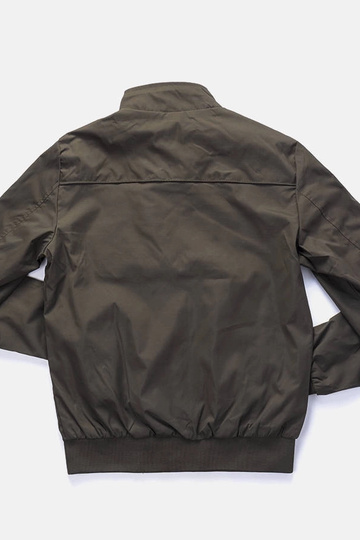 Casaco masculino verde Desroches com gola alta 2