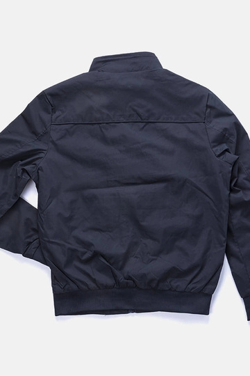 Casaco masculino azul marinho Desroches com gola alta 2