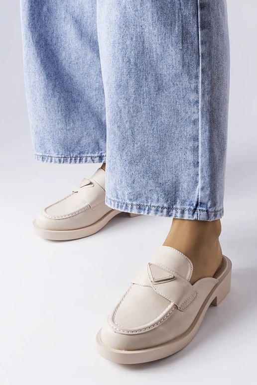 Chinelos fechados Berkshire bege