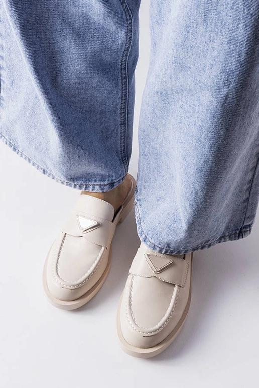 Chinelos fechados Berkshire bege