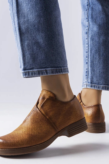 Botas Seymour Brown Slip-On Openwork Meia-Botas 2