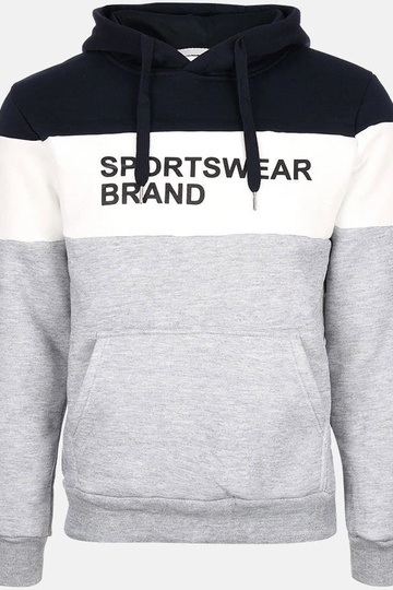 Moletom masculino cinza claro