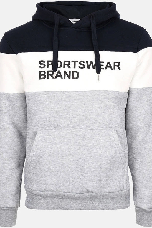 Moletom masculino cinza claro