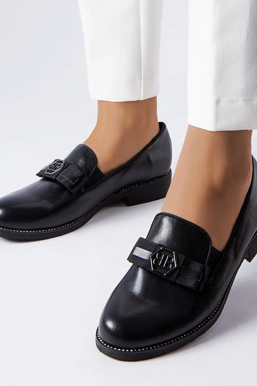 Mocassins decorativos pretos Tanguy