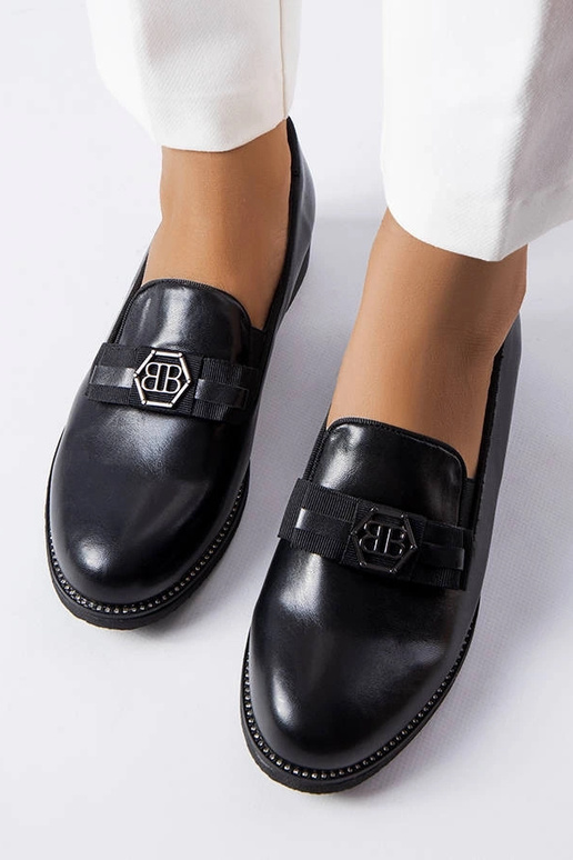 Mocassins decorativos pretos Tanguy