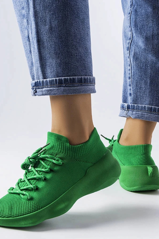 Tênis de tecido verde Côté