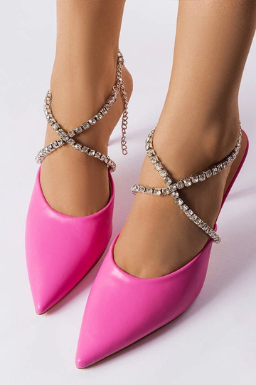 Mulas de salto alto Pink Drainer 2