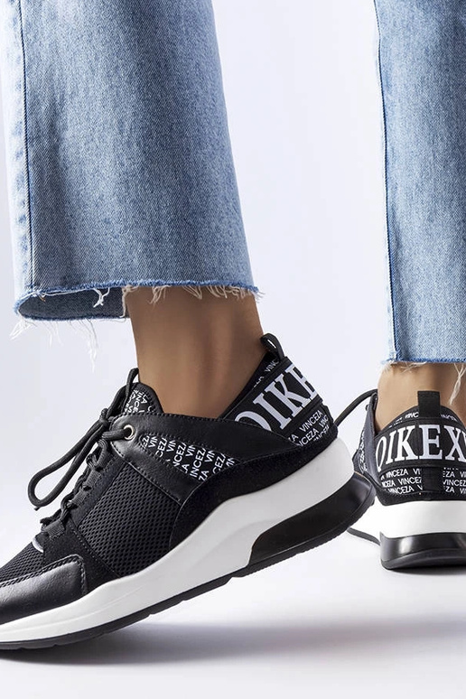 Tênis Vinceza preto e branco