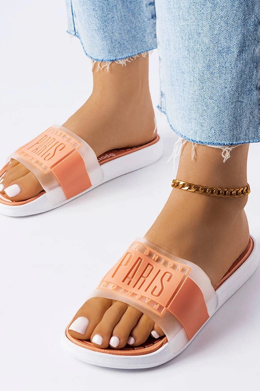 Chinelos de borracha bege Paris