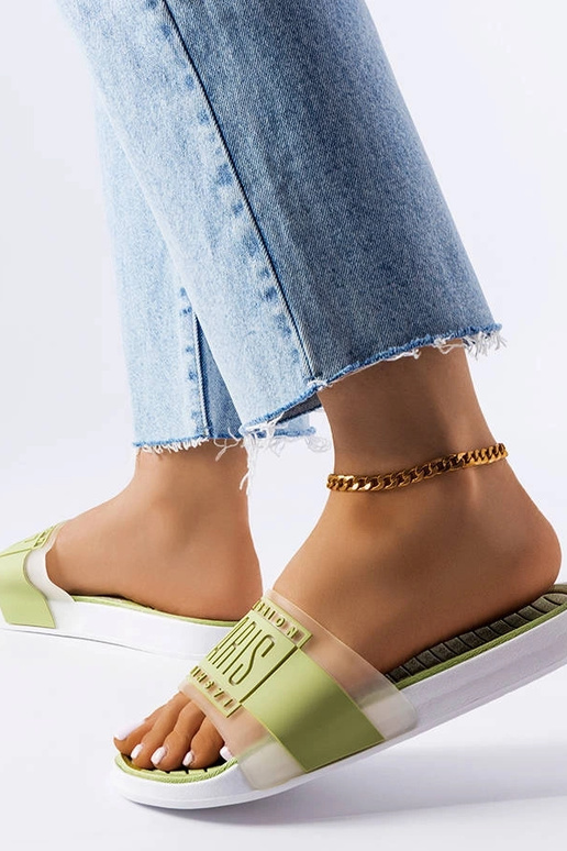 Chinelos Paris de borracha verde