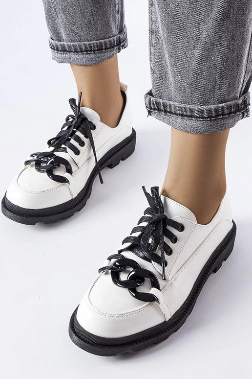 Sapatos de corrente branca Allain