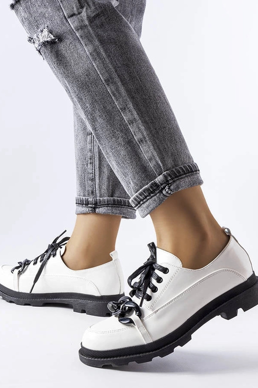 Sapatos de corrente branca Allain
