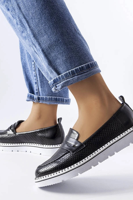 Botas pretas Bloomsburg perfuradas de...