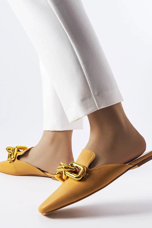 Chinelos de corrente marrom Hickory