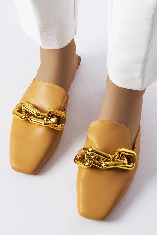 Chinelos de corrente marrom Hickory