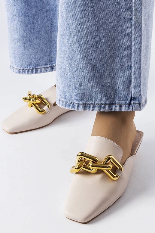 Slides de corrente bege Hickory