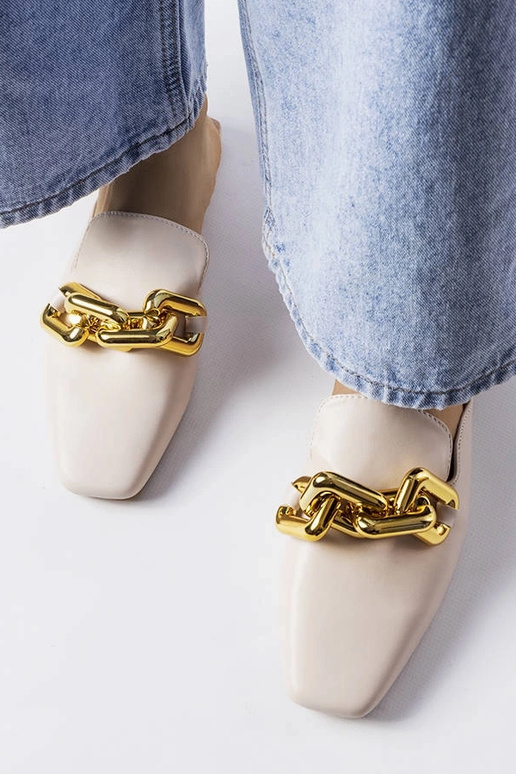 Slides de corrente bege Hickory