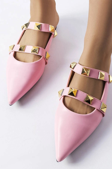 Chinelo Ruckman bico fino rosa