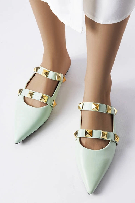 Chinelo Ruckman verde bico fino