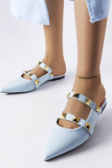 Mulas Ruckman com tachas azuis