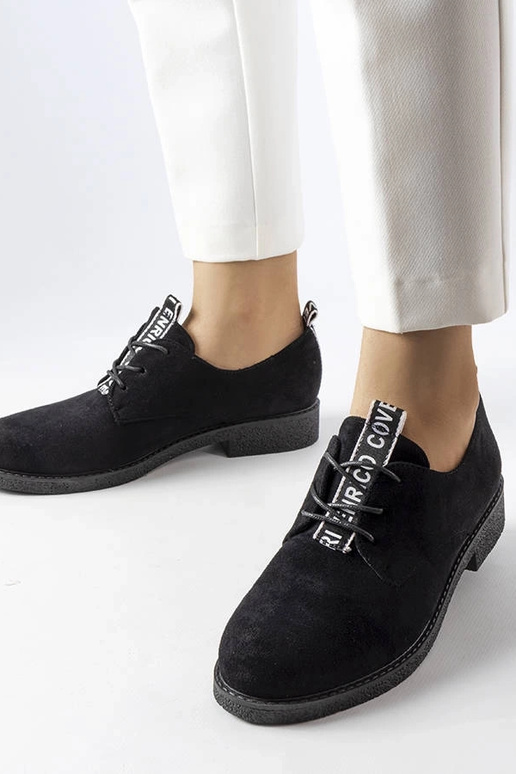 Ballets pretos de camurça sintética...