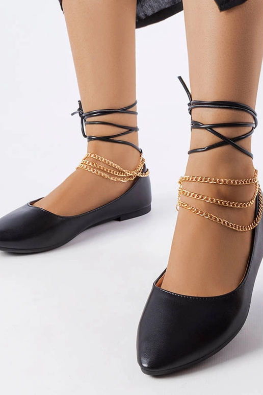 Bailarinas pretas com fecho...