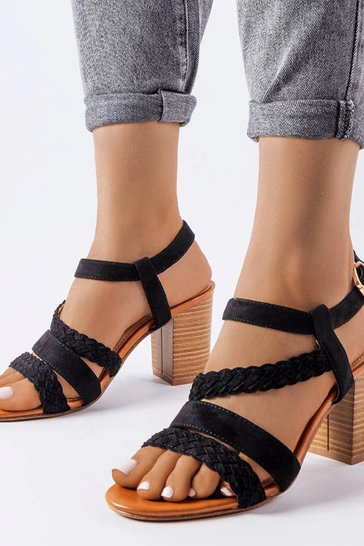 Sandálias Octave Black com tiras... Sandálias Octave Black com tiras...