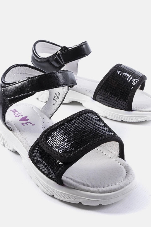 Sandálias pretas infantis Grenier