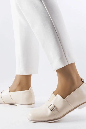 Sapatos bege com palmilha de couro, "Felosa" 2