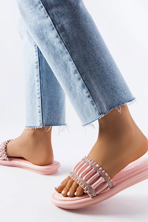 Chinelos Anapor com zircônia rosa