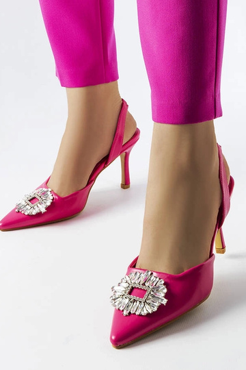 Salto alto strass rosa Moïse