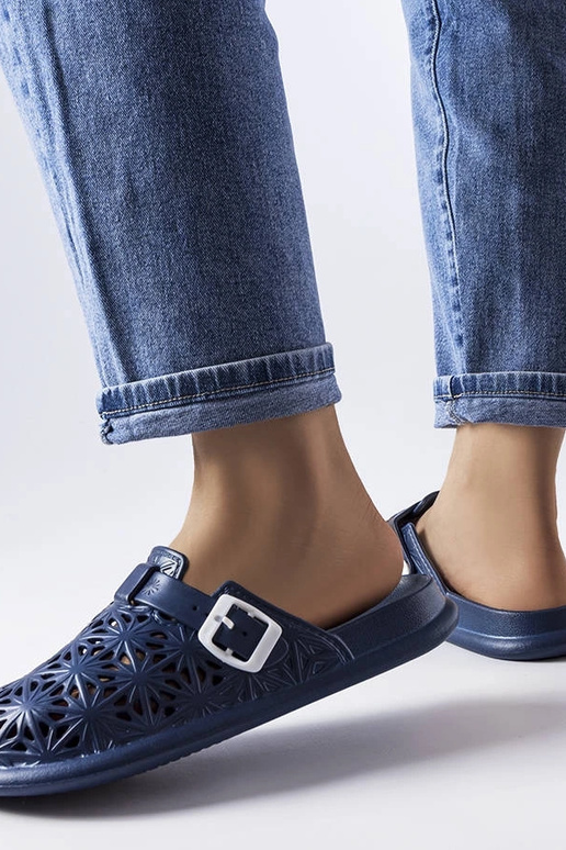 Chinelos Peverell de borracha azul...