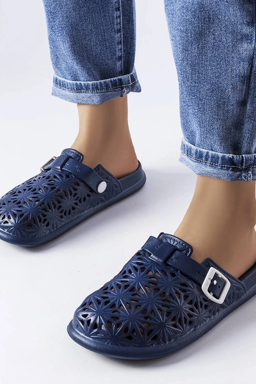 Chinelos Peverell de borracha azul...