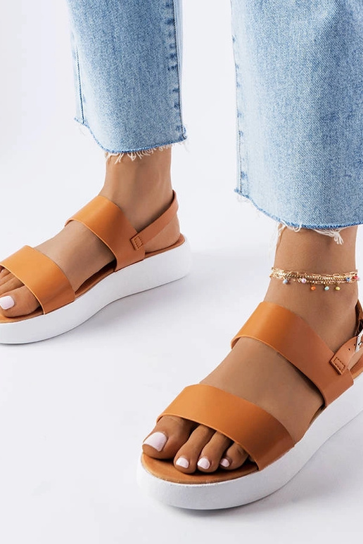 Sandálias plataforma Isaac marrom