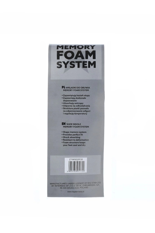 Palmilhas cinzas para sapatos, "Big...