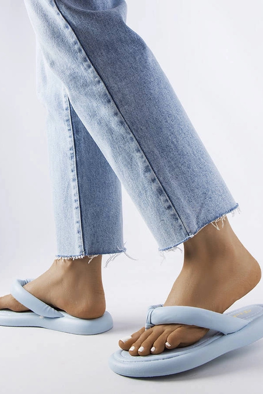 Chinelos Smithfield azuis e grossos