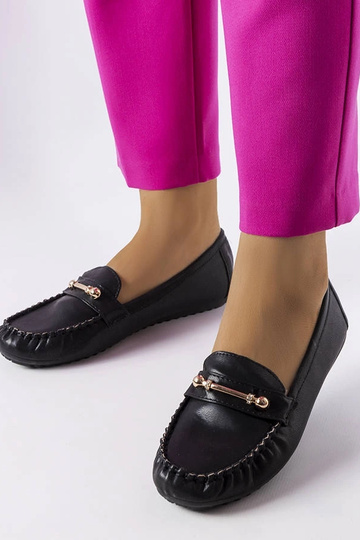 Mocassim Sorel Preto Acabamento Fosco