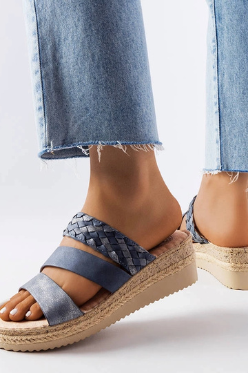 Sandálias Blue Boston Wedge