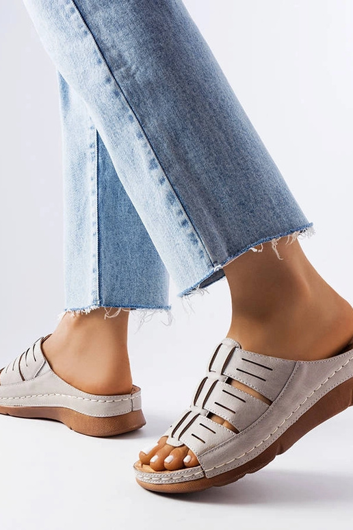 Calças de ganga em jersey cinza