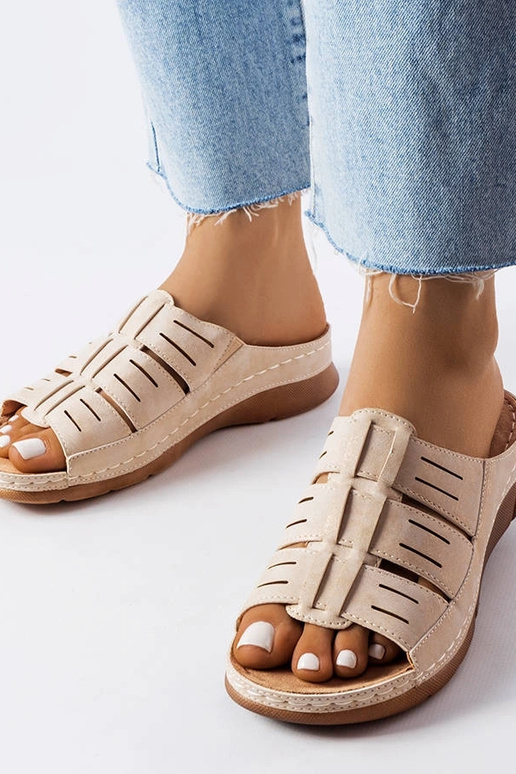 Calças de ganga bege