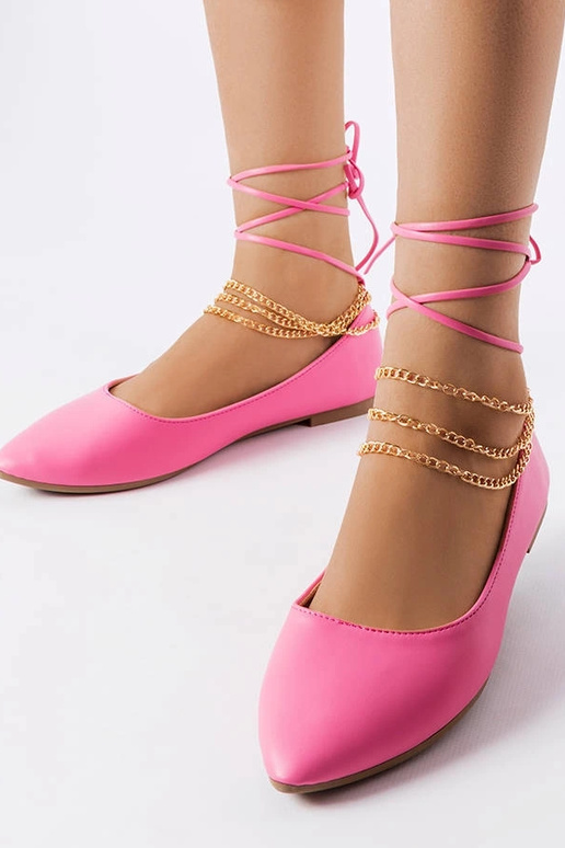 Bailarinas rosa com fecho decorativo...