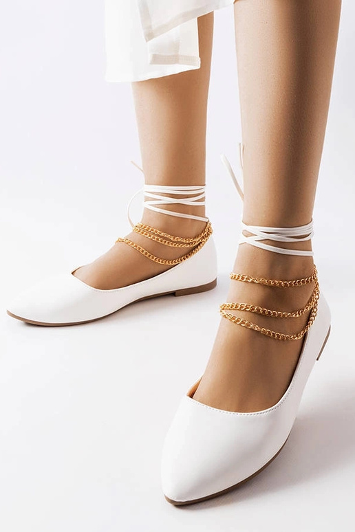 Bailarinas brancas com fecho...