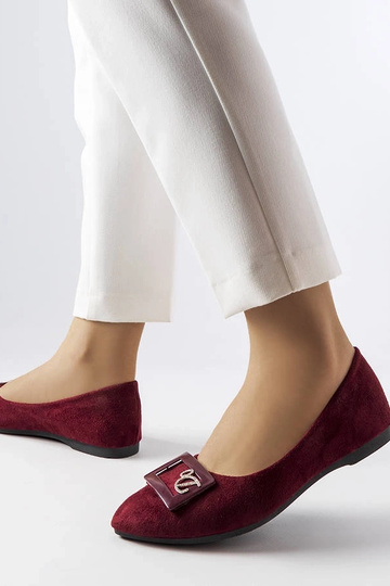 Sapatilhas de balé bordô...