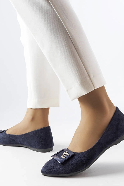 Sapatilhas azul marinho com zircões...