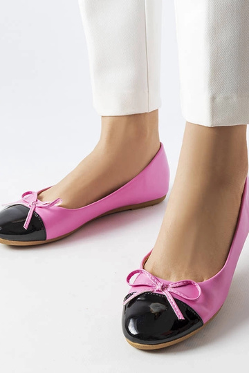 Despins Pink Patent Toe Bailarinas